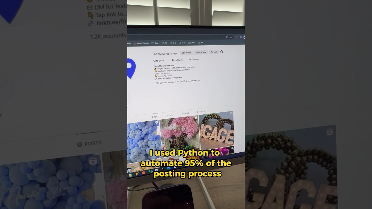 How I automated my Instagram account using Python and Manychat! 💻 #automation #python