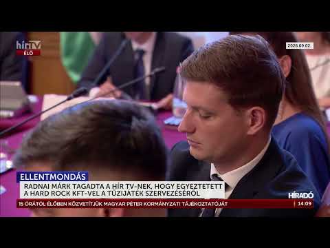 Radnai Márk tagadta a Hír TV-nek, hogy egyeztetett a Hard Rock Kft.-vel a tűzijáték szervezéséről