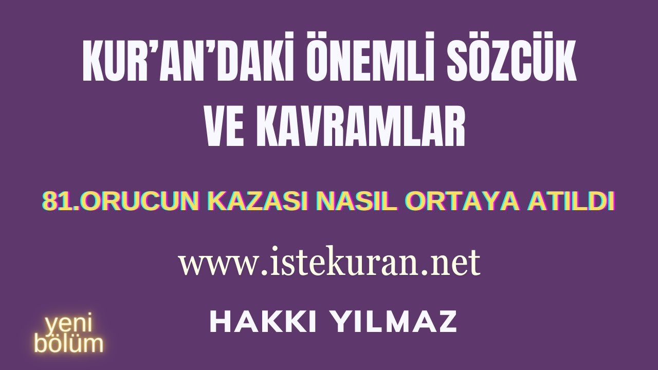 81.ORUCUN KAZASI NASIL ORTAYA ATILDI