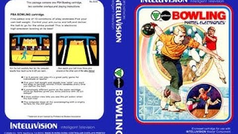 PBA Bowling Intellivision (Mattel Electronics) 1980-1981