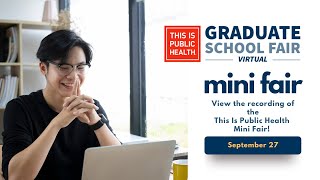 This is Public Health Virtual Mini Fair - September 27