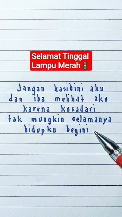 Lagu Ini Bikin Nangis... 😭 | Arfa Arnold - Selamat Tinggal Lampu Merah 🚦
