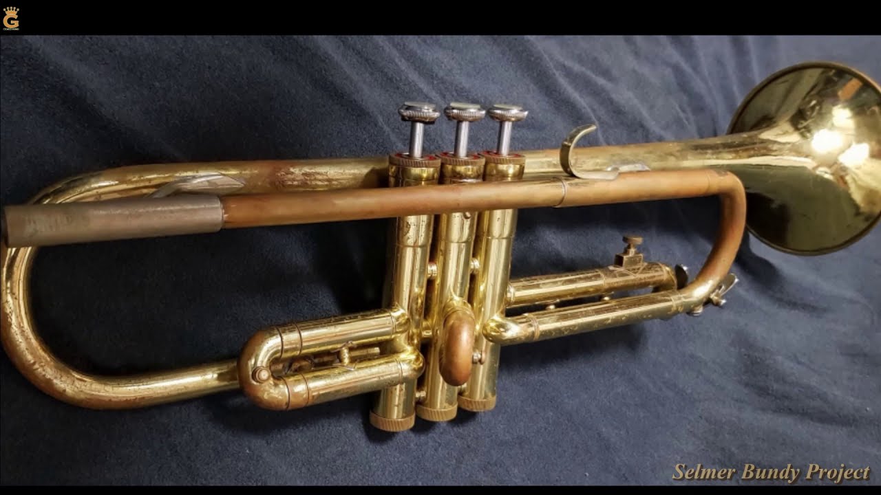 Complete trumpet restoration SELMER BUNDY YouTube