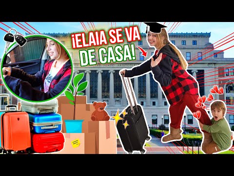 ¡ELAIA se VA de CASA! 😱 La PREPARAMOS para VIVIR SOLA 🙈¿SABE CONDUCIR? - Familia Carameluchi