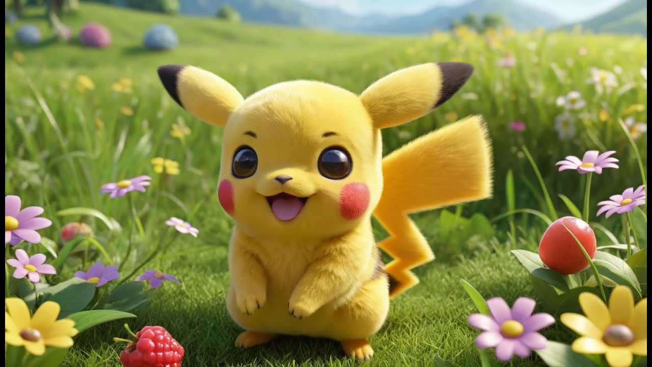 Pokémon Pikachu Baby Slipped on a Berry | Kids Songs & Nursery Rhymes