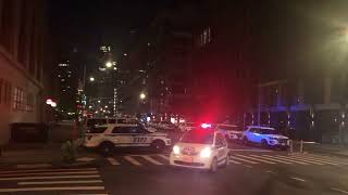 NYPD 1st Precinct, Varick Street, seen from N. Moore St., Tribeca, NYC, 0133 hrs., Wed 17 May 2022