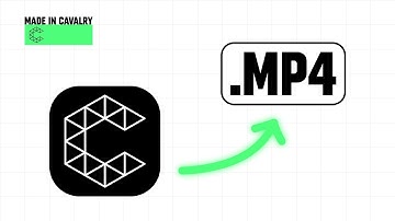 How to Export as MP4 in Cavalry (+ transparent video)