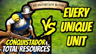 Download Lagu ELITE CONQUISTADOR vs EVERY UNIQUE UNIT (Total Resources) | AoE II: DE MP3