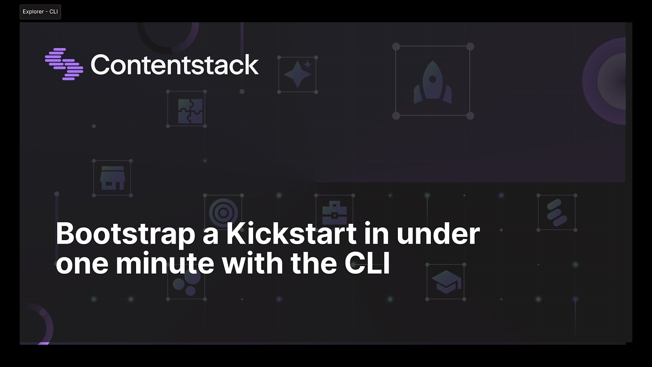 Bootstrap a Kickstart in under one minute with the CLI - YouTube