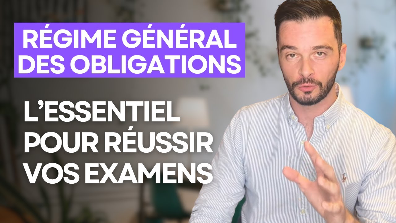 Cours de régime général des obligations : l'essentiel de la matière