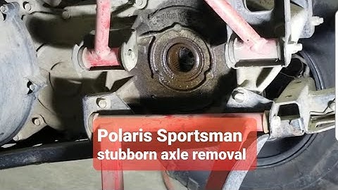 Polaris sportsman rear CV axle removal