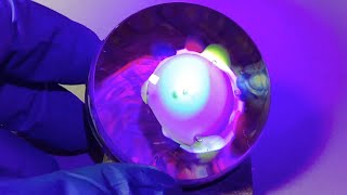 Vortex Marble Handmade by Bill Grout 2.12 UV UFO 050425 Borosilicate Glass