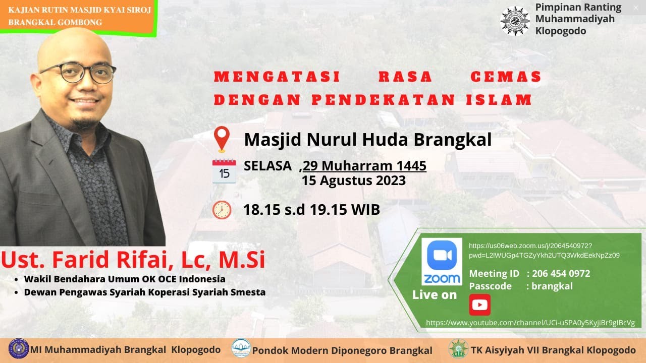 Kajian Masjid Kyai Siroj - Mengatasi Rasa Cemas dengan Pendekatan Islam ...