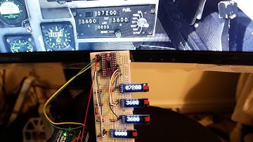 DCS-BIOS AV8B Fuel Panel Prototype