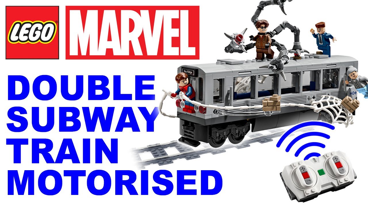 Spider-Man Subway Train Modified & Motorised - Lego set 76321
