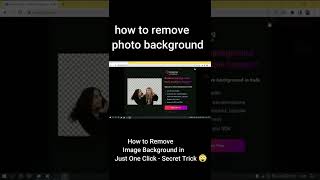 how to remove photo background | FREE | Just in one CLICK | Full HD shorts