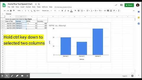 Chart non adjacent cells