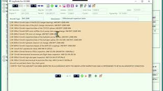 CompuTrak Maintenance Logbook Entry