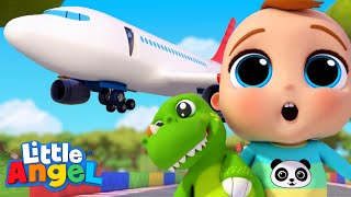 Wheels On The Dinosaur Airplane Song | Best Cars & Truck Videos For Kids