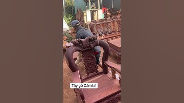 Quá Trình Tẩy Gỗ Hai Bộ Gỗ Cẩm Lai Vân Màu Đẹp