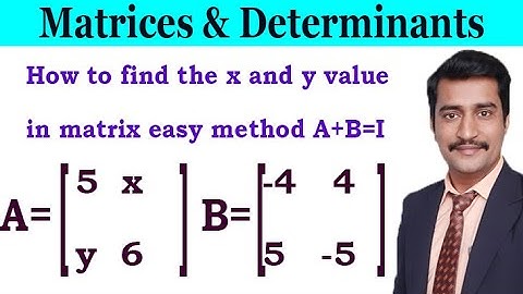 How to find the x and y values in matrix easy method