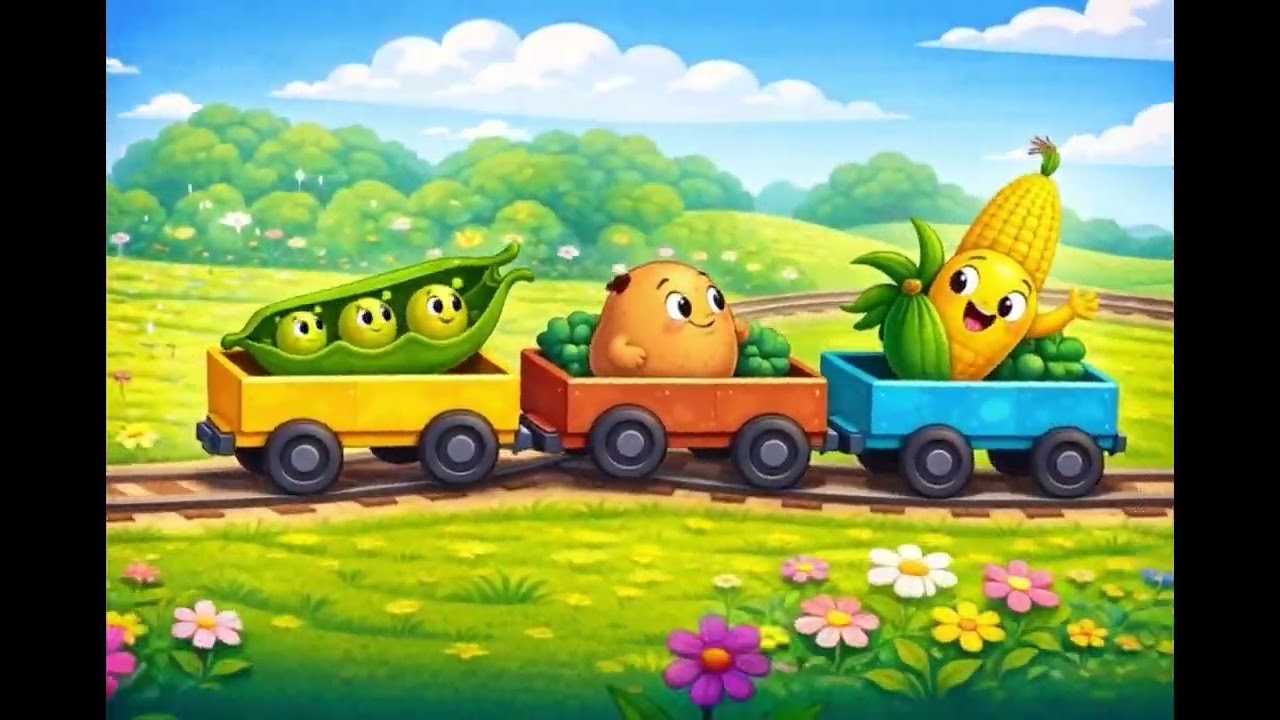 🚂 Tøffe Tøffe Toget – Grønnsakstoget! 🍅🥕 Syng med & Lær Sunn Mat | Barnesang Norsk