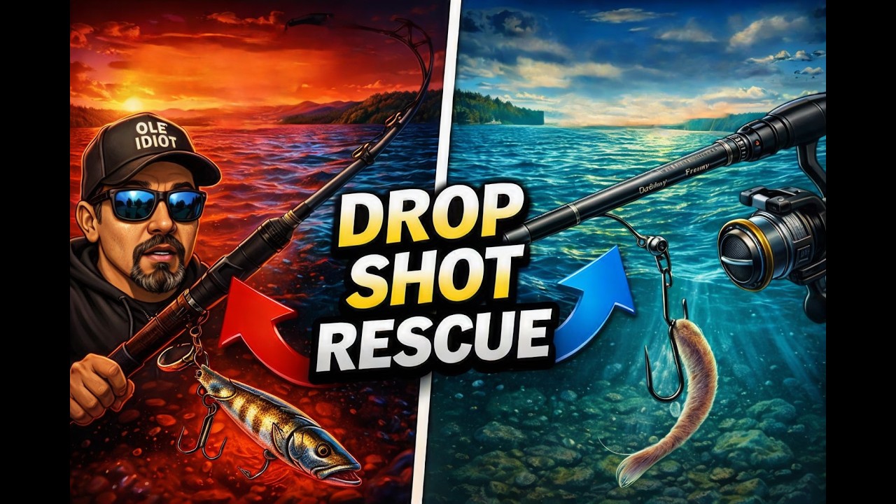 Tough Day Trolling Stickbaits! Lost Lures, Finesse Rigs & Big Fish Misses | Ole Idiot Fishing #fyp