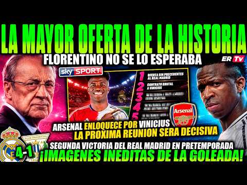 💥 TERREMOTO REAL MADRID: OFERTA HISTÓRICA del ARSENAL por VINICIUS ¡FLORENTINO OBLIGADO REACCIONAR!