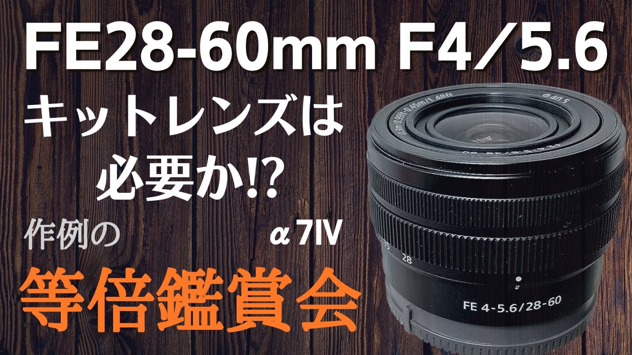 FE28-60mmF4/5.6キットレンズは必要か！？ボケ味や解像力などを等倍の作例で判断してみてはいかがでしょうか！？ SONY SEL2860  α7Ⅳ α7c 【カメラ・レンズ】