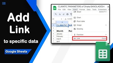 How to Add a link to specific data in Google Sheets
