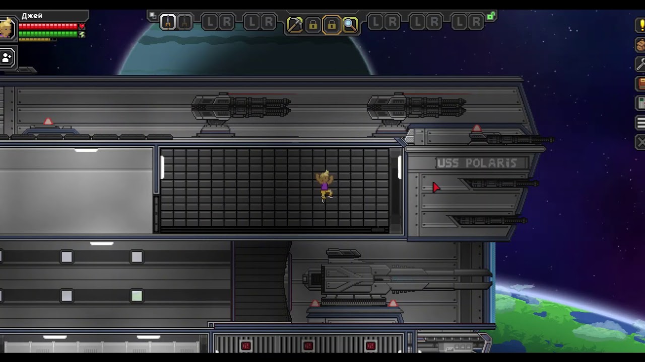 Starbound Играюсь с модом "USS Polaris"