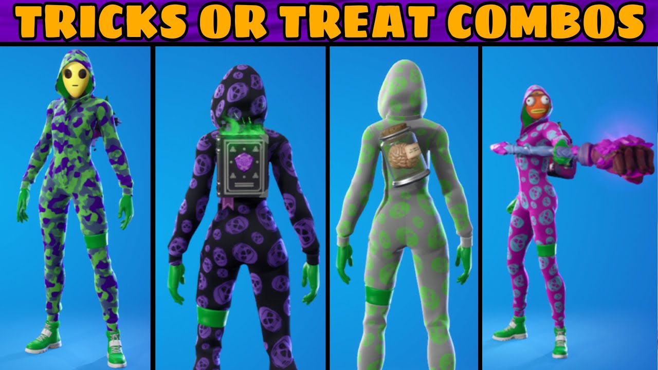 10 BEST TRICKSY SKIN COMBOS IN FORTNITE | Best Tricks and Treats Outift
