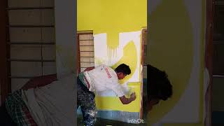 Wall painting #colour #painting #ytshorts #wall #wallcoverings #Asian paint