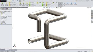Solidworks tutorial 3D Pipe