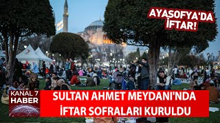 Ayasofya'da İftar Sevinci! Yüzlerce Kişi Akın Etti