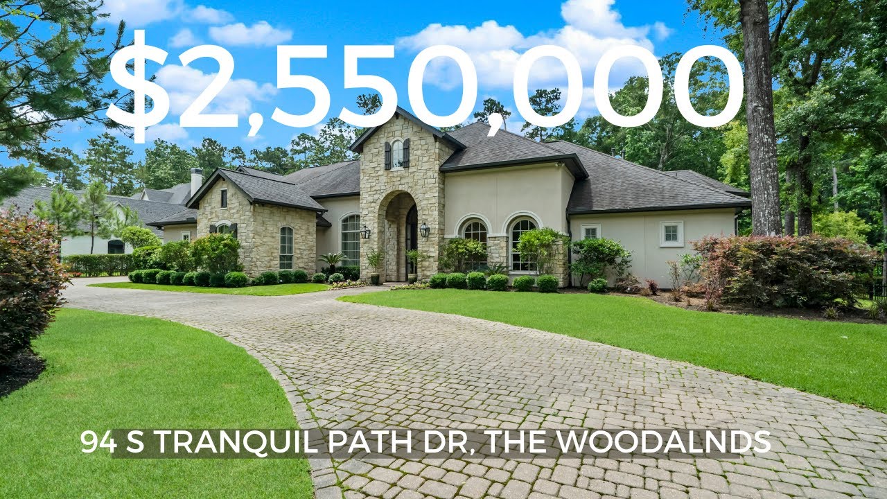 Inside a CUSTOM 2,550,000 home in The Woodlands, TX with a POOL YouTube
