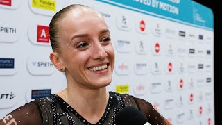 Sanne Wevers (NED) Unique New Beam Choreography is Out of Her Comfort Zone, But She Likes It