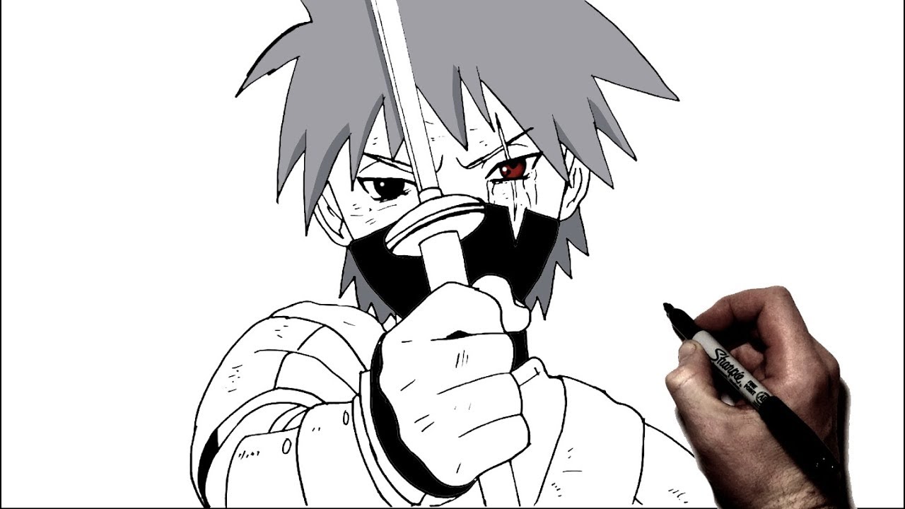 40 Anime Kakashi Drawing Easy Amrionecom