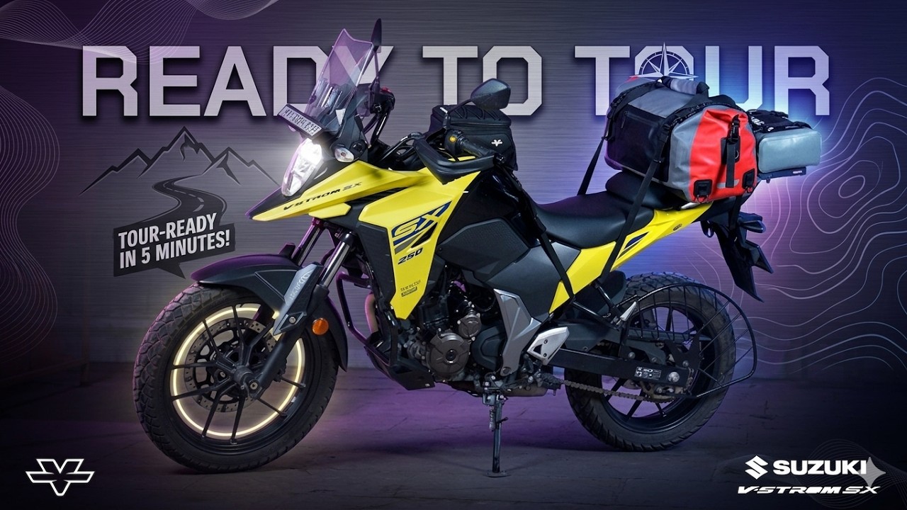 Ultimate Touring Setup for Suzuki V-Strom SX 🏍️ | All Compatible Luggage & Accessories Explained