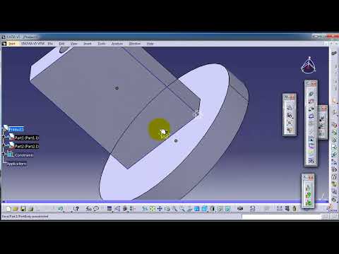 85 CATIA Assembly Tutorial  Delete Constraint , Offset Constraint
