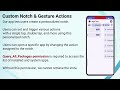 Custom Notch &amp; Gesture Actions query all package