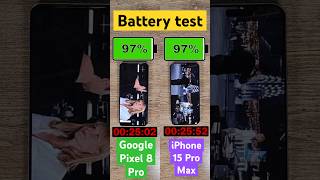 iPhone 15 Pro Max vs Google Pixel 8 Pro battery comparison