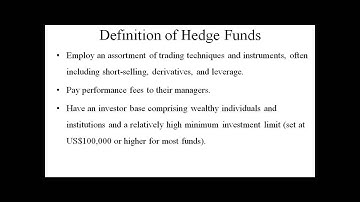 Hedge Funds : Finance Homework Help by Classof1.com