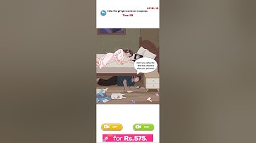 Annoying Puzzle level 42 / Help the girl give a clever response