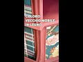 #shorts Coloro vecchio mobile e applico carta da parati Chalk Paint Fai Da Te DIY Elisa Magic Paint