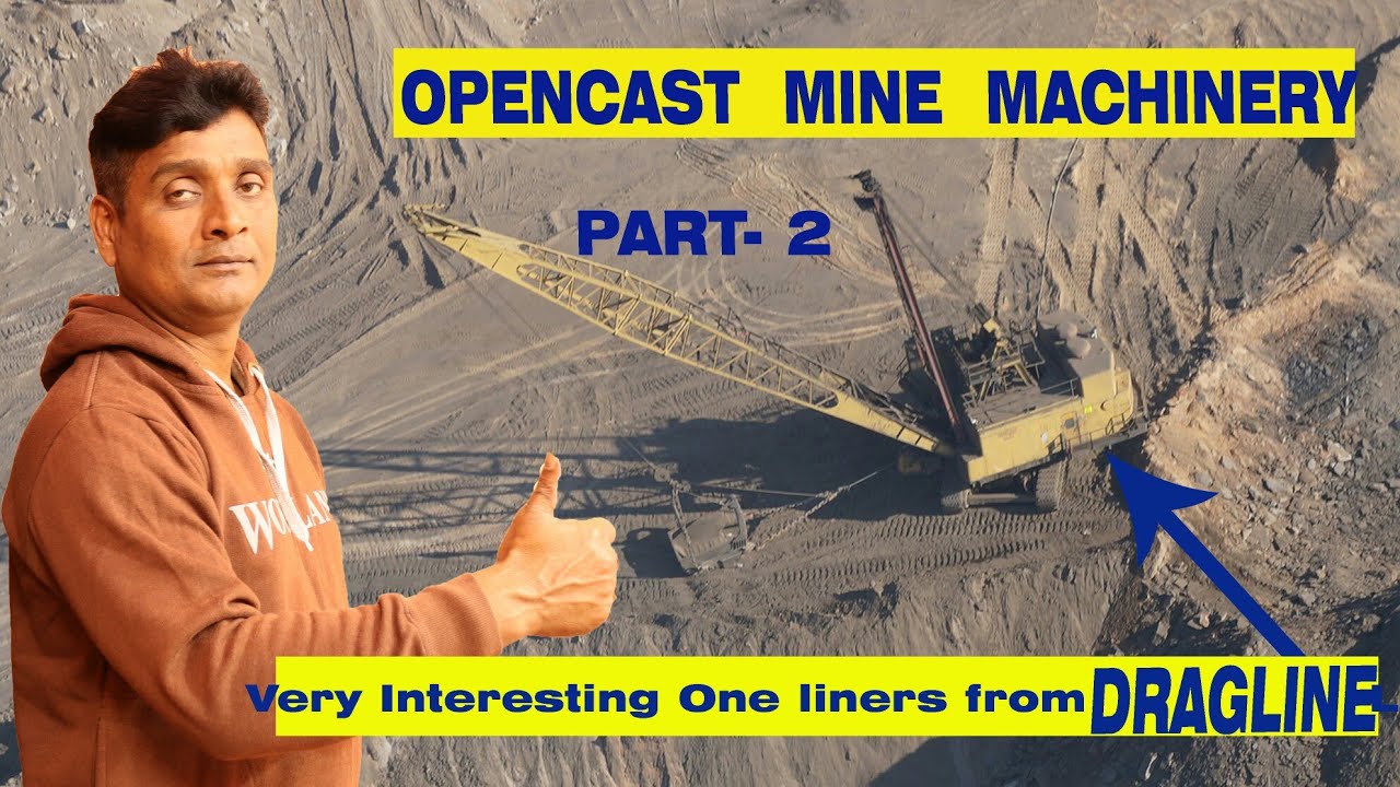 Opencast Mines Machinery (Part-2)/ Dragline/ Important one liners @user-mining_with_manoj
