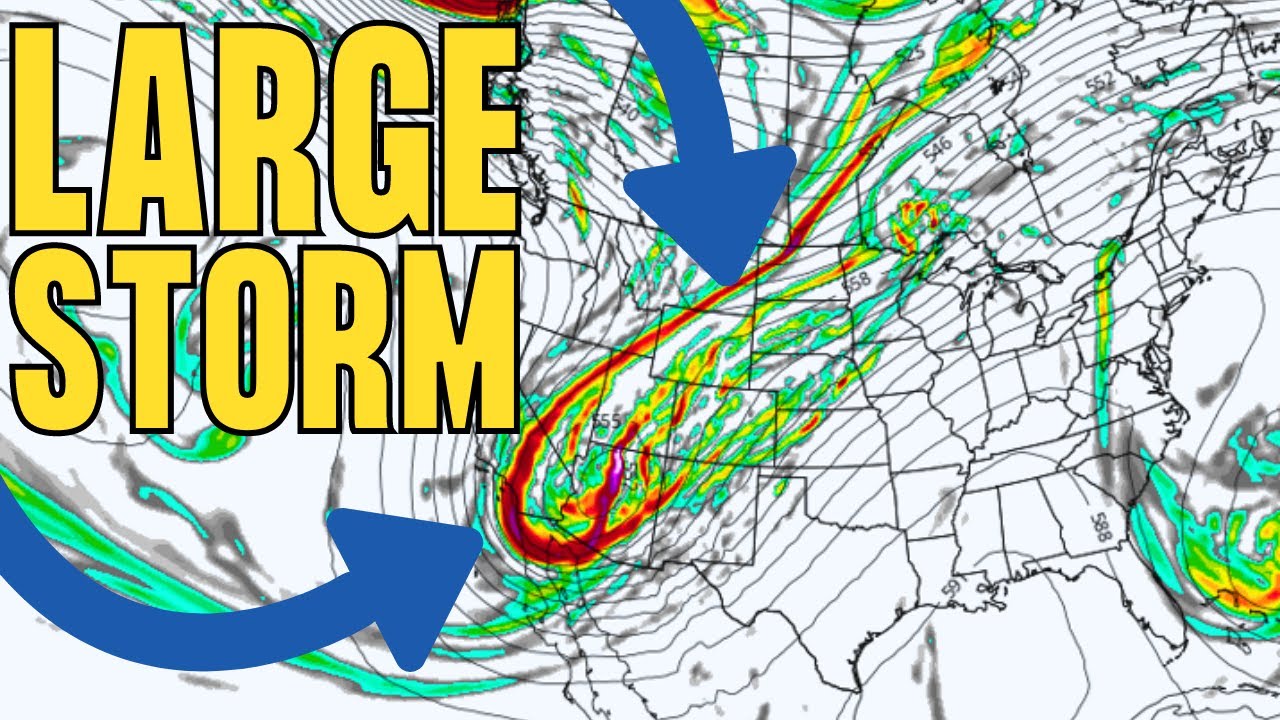 Large Storm Coming Brings FEET OF SNOW & Very Heavy Rainfall. - YouTube
