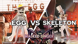 Smackdown | Egg Canta "Stayin Alive" By Bee Gees VS Skeleton Canta "América Woman" By Lenny Kravitz 