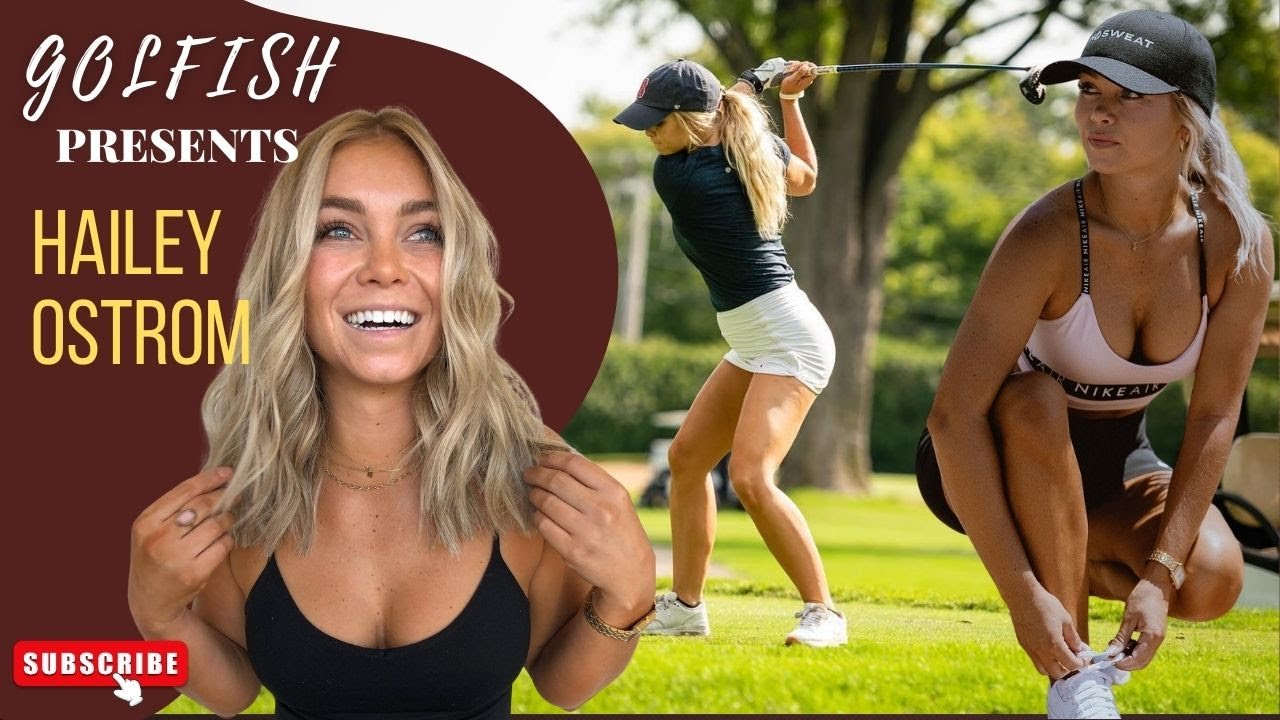 The Golf World's Newest Sensation Hailey Rae Ostrom's Long Drives - YouTube