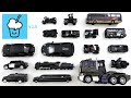 Black Color vehicles collection with Tomica Siku Transformers